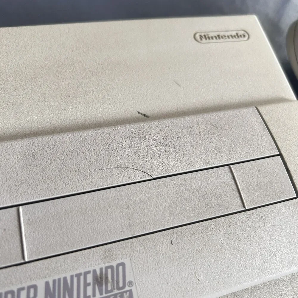 Super Nintendo/SNES Console + AC Adapter + AV Cable + Controllers